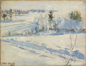 Talvimaiseman英語：冬の風景nSvenska：冬の風景 作： Akseli Gallen Kallela